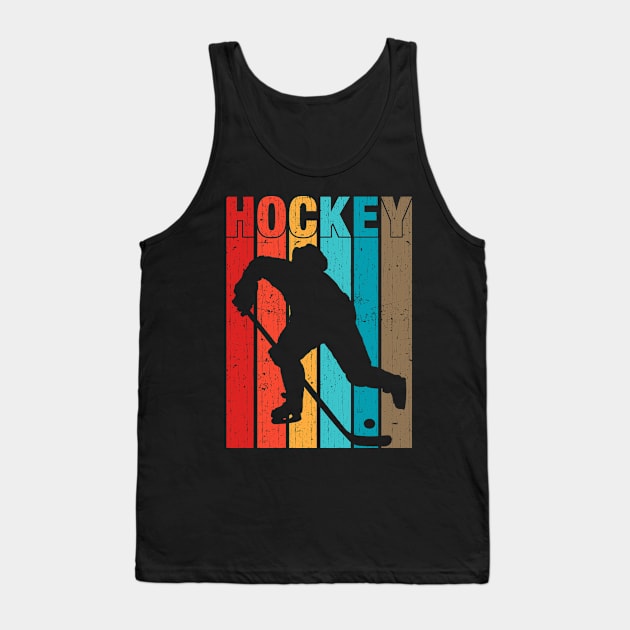 Hockey Gift Hockey Players Vintage Tank Top by TMSTORE